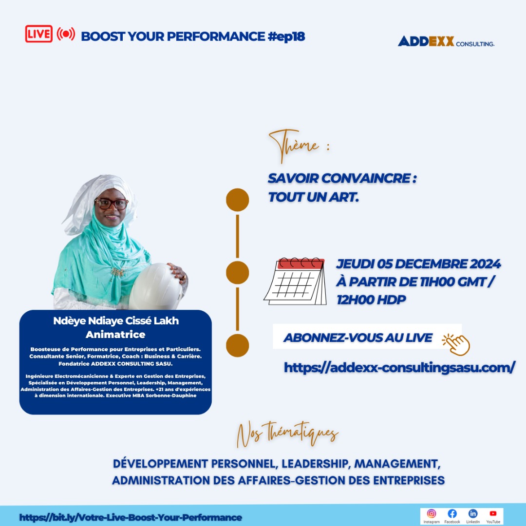 Boost Your Performance (BYP) - SAVOIR CONVAINCRE TOUT UN ART